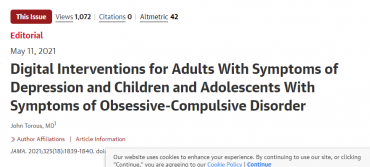 Digital Interventions for Adults With Symptoms of Depression and Children and Adolescents With Symptoms of Obsessive-Compulsive Disorder