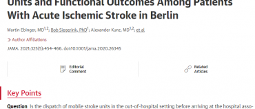 Association Between Dispatch of Mobile Stroke Units and Functional Outcomes Among Patients With Acute Ischemic Stroke in Berlin