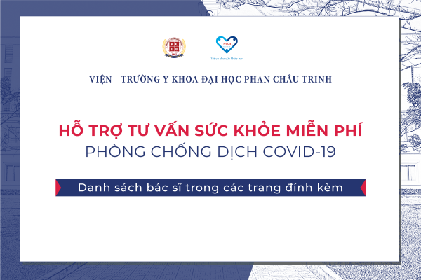 Danh sách Bác sĩ tham gia tư vấn sức khỏe miễn phí trong mùa dịch COVID-19