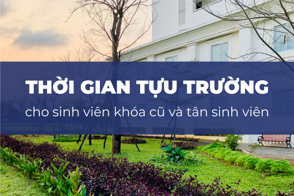 Thông báo tựu trường năm học 2021-2022